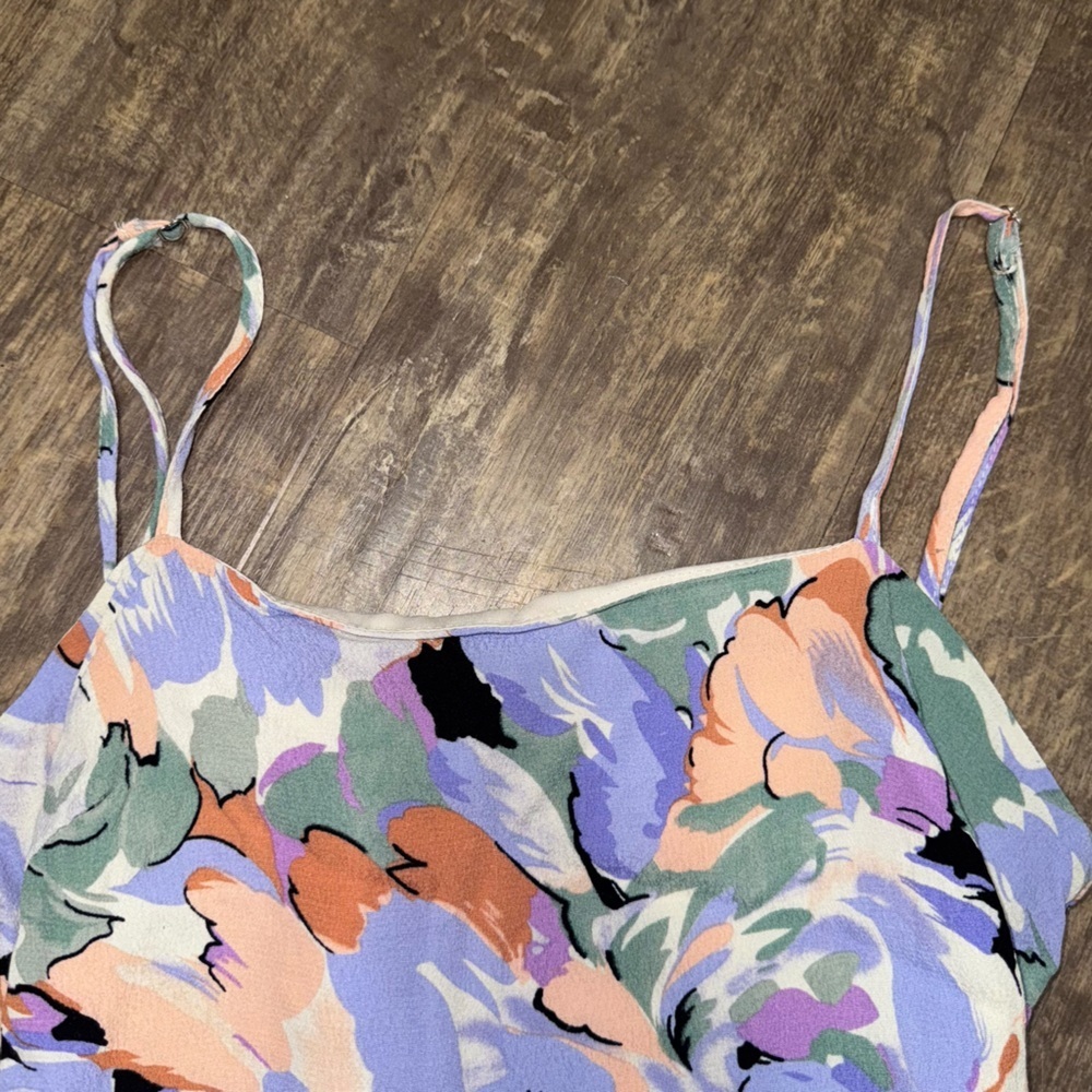 Lulu's Pastel Floral Sleeveless Dress - Picture 5 of 9